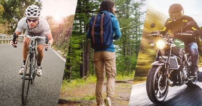 Picture of Cyclists, Pedestrians, Motorbikes